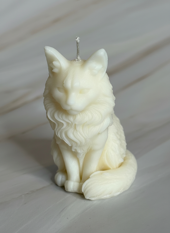 Katzen Kerze aus veganem Sojawachs